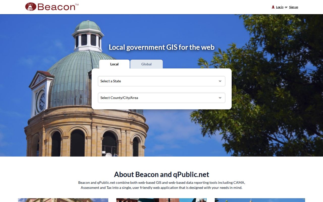 La Porte street directory Beacon search controls